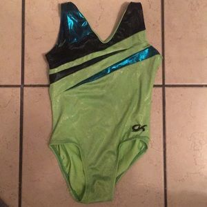 Green GK leotard- child Medium